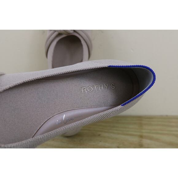 Rothy's Flats Womens 11.5 Tan Beige The Knot Ballet Flats Slip Ons Shoes - Picture 5 of 7